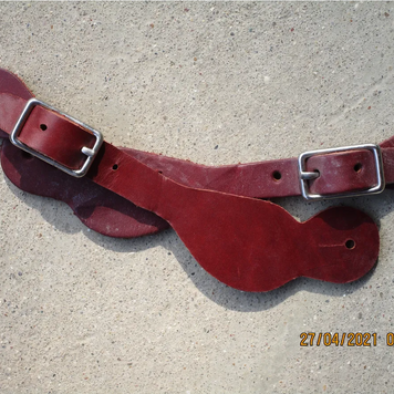 Youth Plain Leather Spur Straps