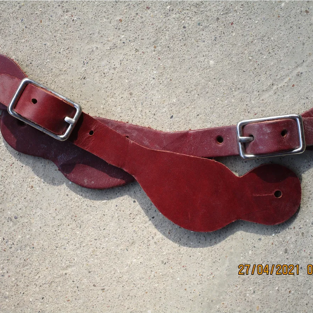 Youth Plain Leather Spur Straps